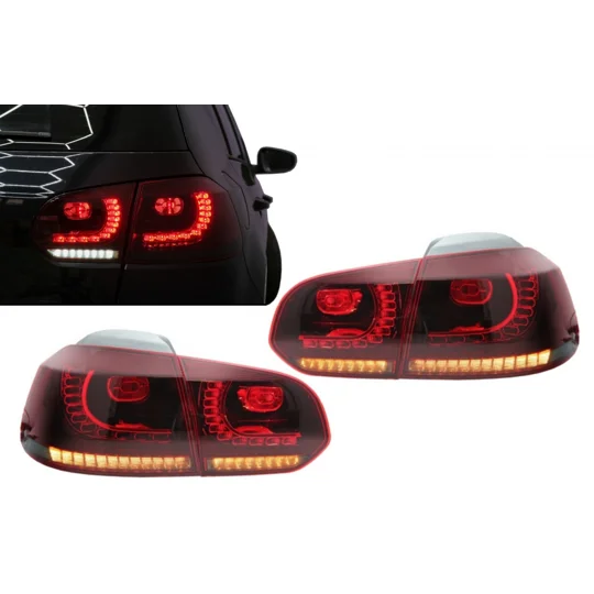 VW Golf MK 6 Yrs 09-12 LED Dynamic Sequential Indicator Taillights RHD R20 GTD