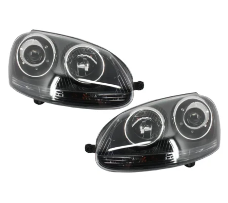 VW Jetta MK 5 Yrs 04-09 Black R32 Style Headlights RHD