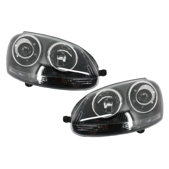 VW Jetta MK 5 Yrs 04-09 Black R32 Style Headlights RHD