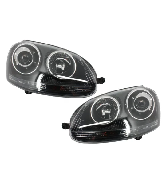 VW Jetta MK 5 Yrs 04-09 Black R32 Style Headlights RHD
