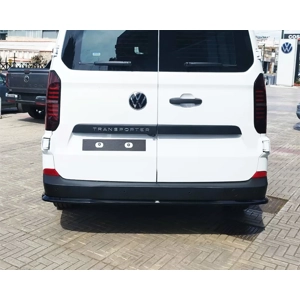 VW Transporter T7 24- Gloss Black Rear Splitter with Mudflaps