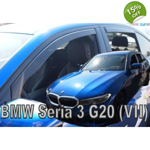 BMW 3 Series G20 Saloon 4drs Yrs 2019 on, Brand New Heko 4 Piece Wind Deflectors 11183