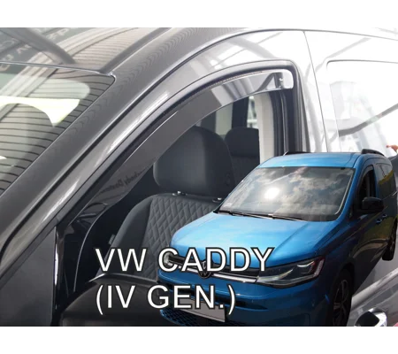VW Caddy Yrs 2021 onwards All Models Covered Brand New Heko 2 Piece Wind Deflectors 31023