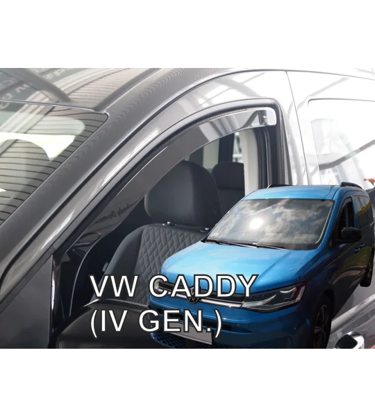 VW Caddy Yrs 2021 onwards All Models Covered Brand New Heko 2 Piece Wind Deflectors 31023