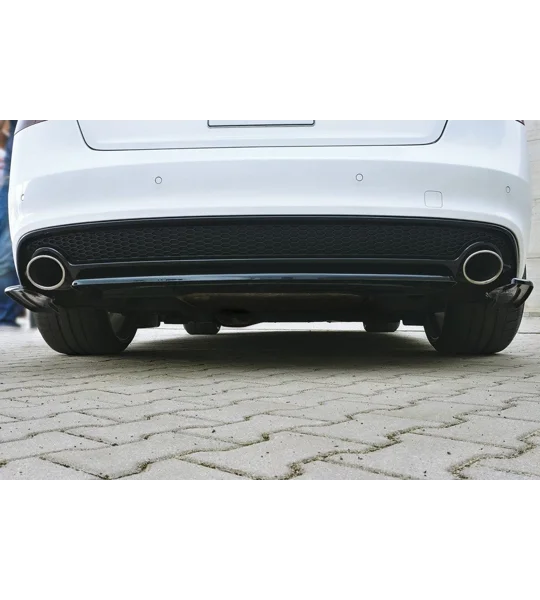 Audi A5 S LIne Facelift Yrs 11-15 MAXTON CENTRAL REAR SPLITTER