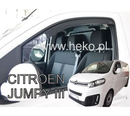 CITROEN JUMPY III 2016 -> New 2 Piece Heko Wind Deflectors 12264