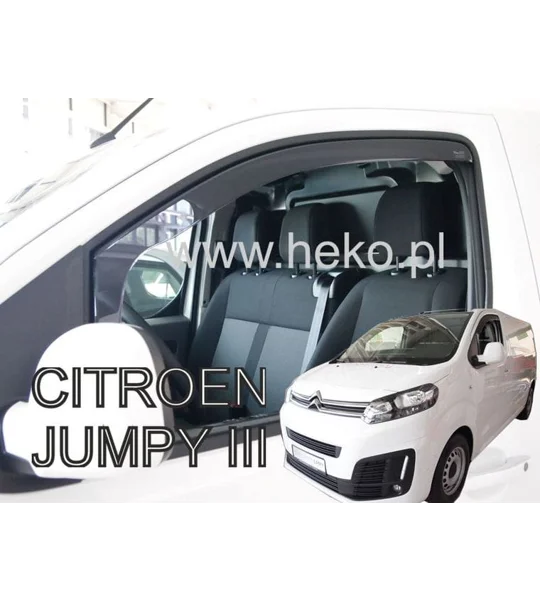 CITROEN JUMPY III 2016 -> New 2 Piece Heko Wind Deflectors 12264