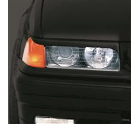 BMW E36 2-DRS 92-98 Pair Eyebrows Eyelids ABS Plastic