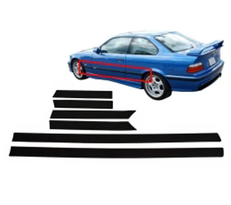 Door Mouldings Strips BMW E36 3 Series Coupe Convertible 91-98 Sport M3 Mtec Design