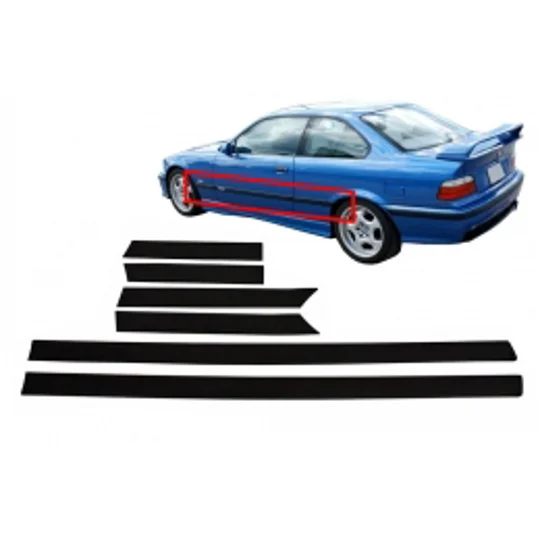 Door Mouldings Strips BMW E36 3 Series Coupe Convertible 91-98 Sport M3 Mtec Design