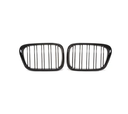 BMW E39 5 Series Yrs 97-03 Gloss Black Kidney Grills