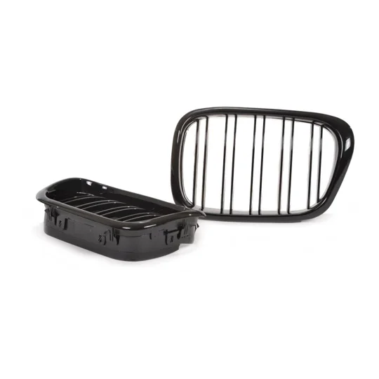 BMW E39 5 Series Yrs 97-03 Gloss Black Kidney Grills