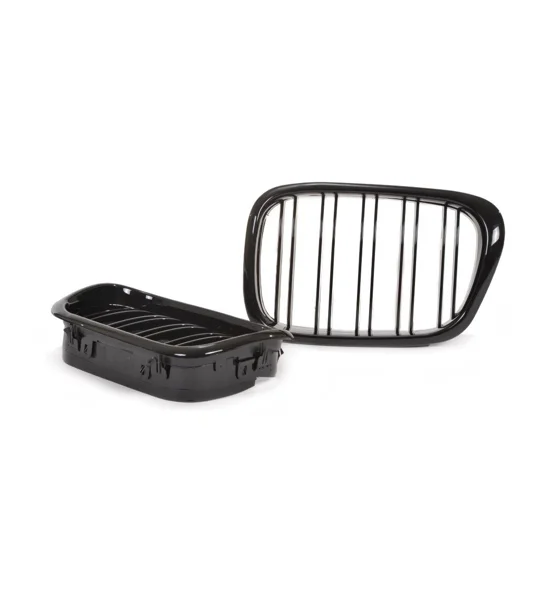 BMW E39 5 Series Yrs 97-03 Gloss Black Kidney Grills