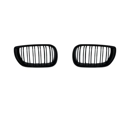 BMW E46 Saloon 02-05 Facelift Black Kidney Grills
