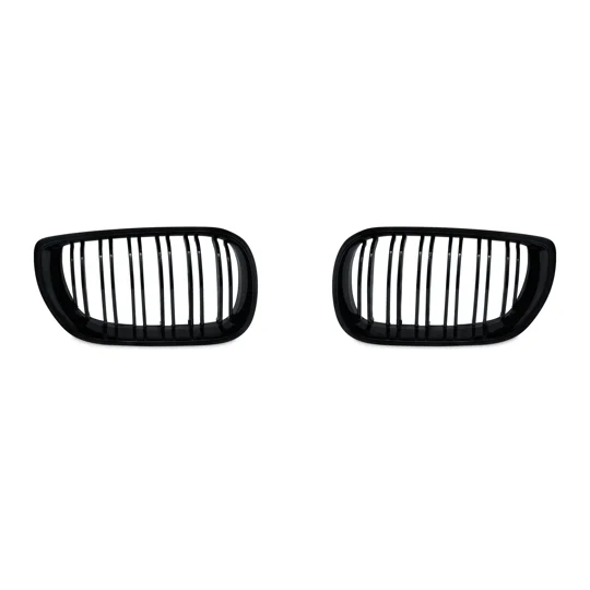 BMW E46 Saloon 02-05 Facelift Black Kidney Grills