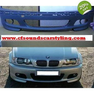 Mtec M Sport  Front Bumper, BMW E46, 3 Series Yrs 98-04 Coupe & Saloon Includes Foglights , Plastic