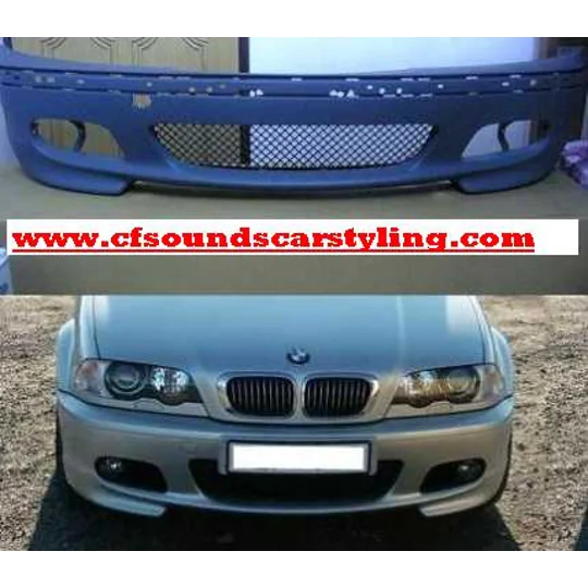Mtec M Sport Front Bumper, BMW E46, 3 Series Yrs 98-04 Coupe & Saloon Includes Foglights , Plastic
