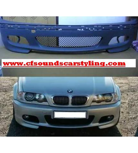 Mtec M Sport Front Bumper, BMW E46, 3 Series Yrs 98-04 Coupe & Saloon Includes Foglights , Plastic