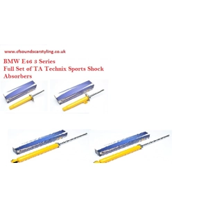 BMW E46, 3 Series Yrs 98-05 Full Set of Sport Shock Absorbers TA TECHNIX