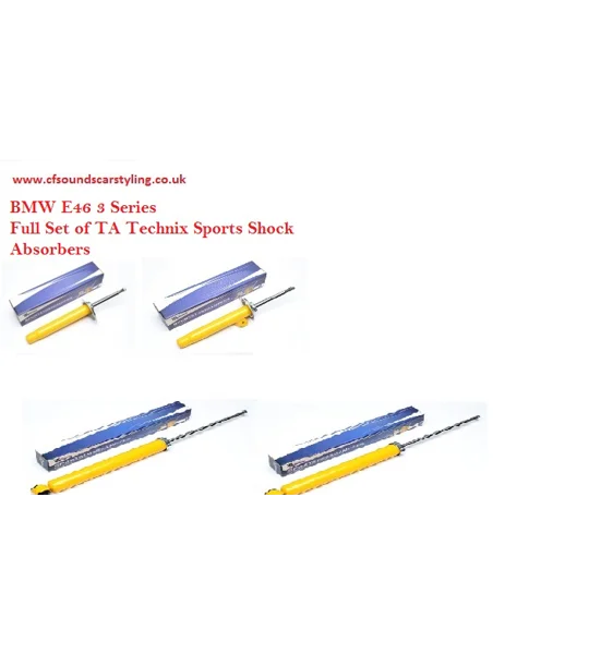 BMW E46, 3 Series Yrs 98-05 Full Set of Sport Shock Absorbers TA TECHNIX
