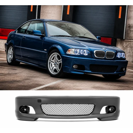 BMW E46 Facelift M Sport Mtec Front Bumper, 3 Series Yrs 98-04 Coupe & Saloon, Plastic