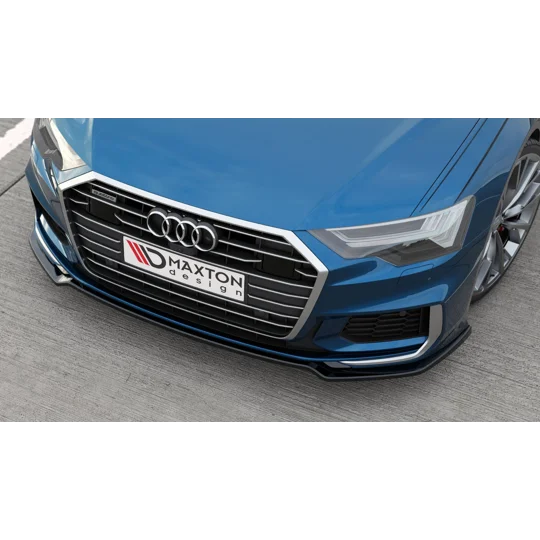 Audi A6 C8 Yrs 18-on MAXTON Front Bumper Lip Spoiler Splitter