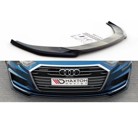 Audi A6 C8 Yrs 18-on MAXTON Front Bumper Lip Spoiler Splitter