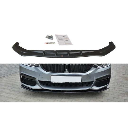BMW 5 Series G30 2017 Maxton Design Front Bumper Lip Plastic