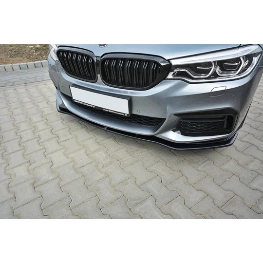 BMW 5 Series G30 2017 Maxton Design Front Bumper Lip Plastic