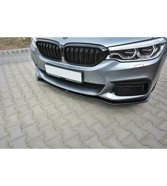 BMW 5 Series G30 2017 Maxton Design Front Bumper Lip Plastic