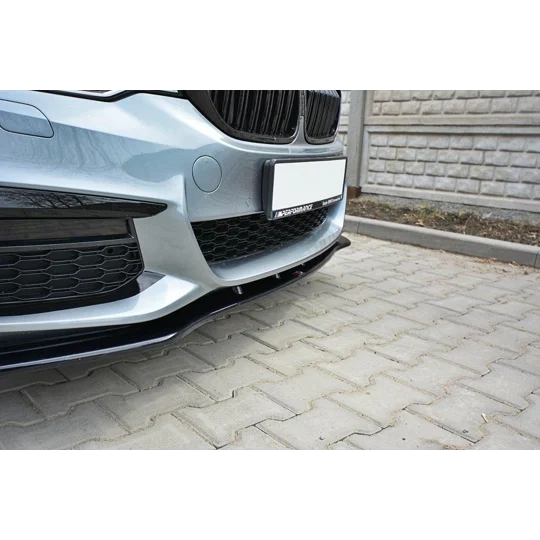 BMW 5 Series G30 2017 Maxton Design Front Bumper Lip Plastic