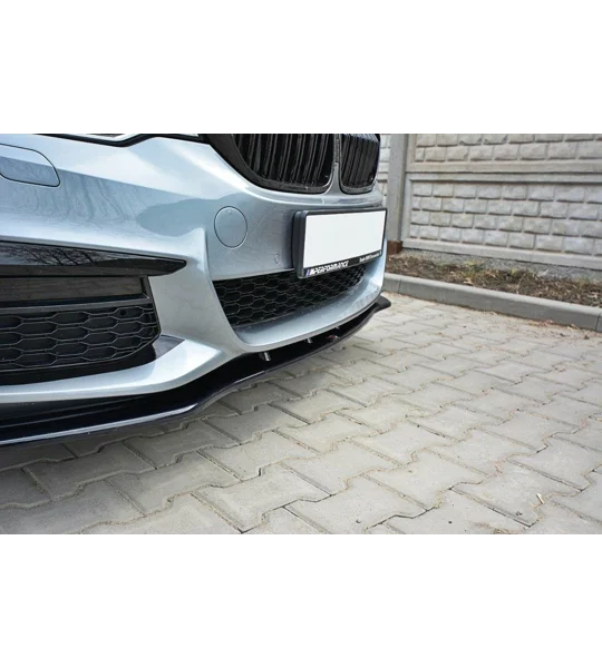 BMW 5 Series G30 2017 Maxton Design Front Bumper Lip Plastic