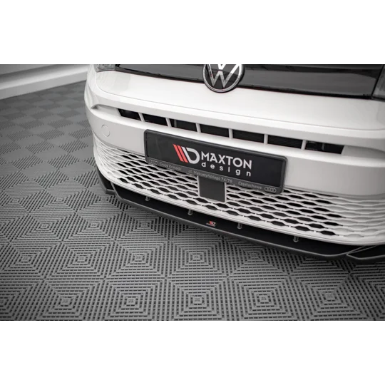 VW Caddy MK5 YRS 2020 Onwards Maxton Design Front Bumper Lip Splitter Gloss Black