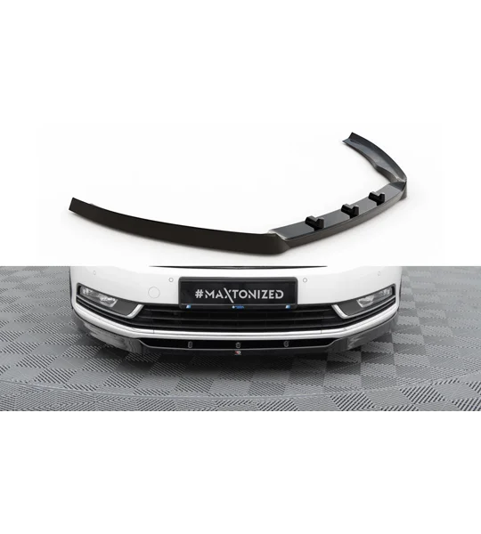 VW Passat B7 Yrs 2010 - 2014 Maxton Design Front Bumper Lip Splitter Spoiler