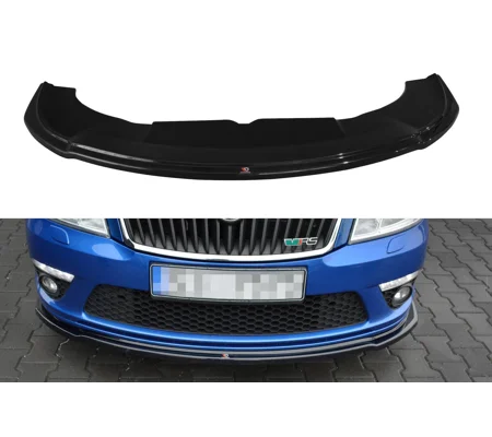 SKODA OCTAVIA MK II RS Yrs 08-13Front Bumper Lip Splitter Spoiler