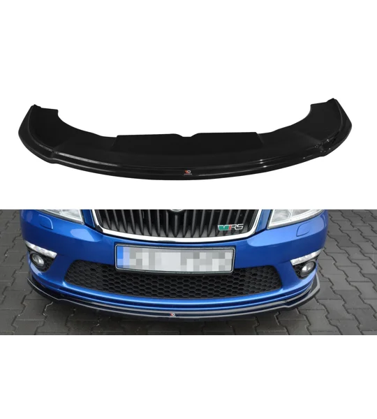 SKODA OCTAVIA MK II RS Yrs 08-13Front Bumper Lip Splitter Spoiler