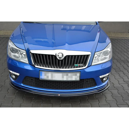 SKODA OCTAVIA MK II RS Yrs 08-13Front Bumper Lip Splitter Spoiler
