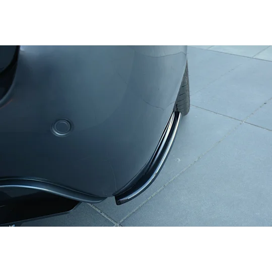 BMW 5 Series E60 Maxton Gloss Black Rear Side Splitters/Spats