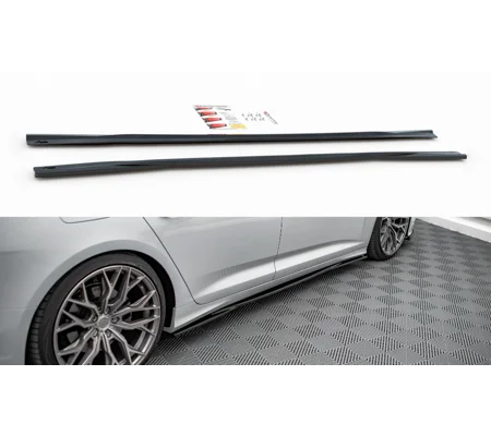 Audi A6 C8 Yrs 18-on MAXTON Side Skirt Extensions Diffusers