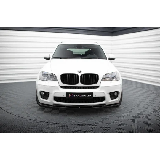 BMW X5 E70 M Sport Maxton Design Front Bumper Lip Plastic