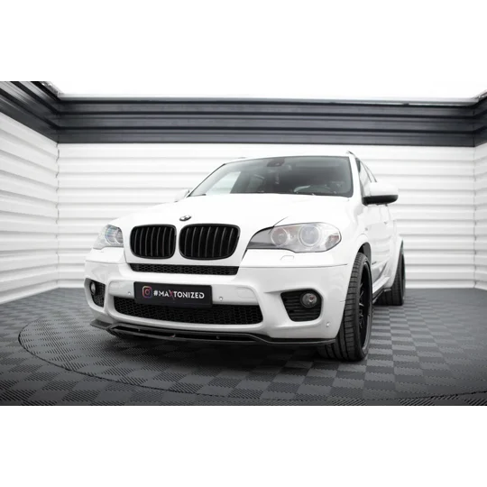BMW X5 E70 M Sport Maxton Design Front Bumper Lip Plastic