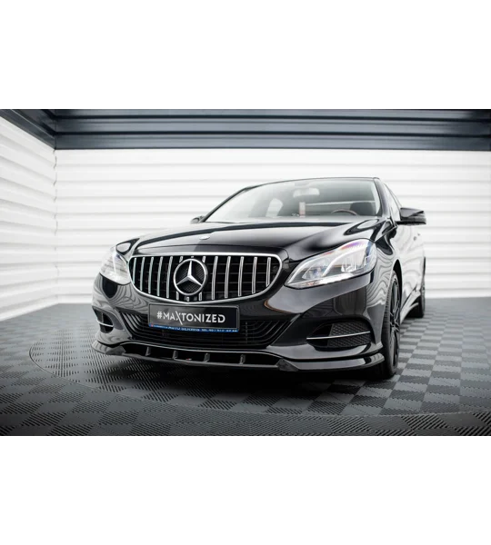 Mercedes-Benz E W212 Facelift MAXTON Front Bumper Lip Spoiler Splitter