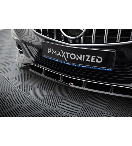 Mercedes-Benz E W212 Facelift MAXTON Front Bumper Lip Spoiler Splitter