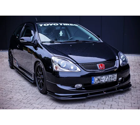 HONDA CIVIC EP3 (MK7) TYPE-R/S FACELIFT MAXTON Front Bumper Lip Spoiler Splitter