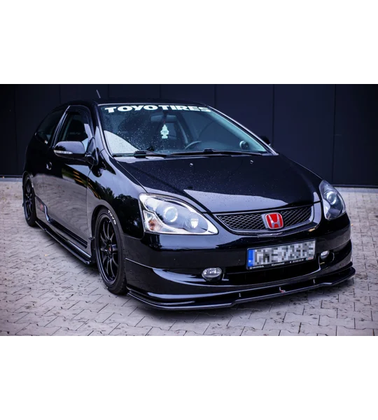 HONDA CIVIC EP3 (MK7) TYPE-R/S FACELIFT MAXTON Front Bumper Lip Spoiler Splitter