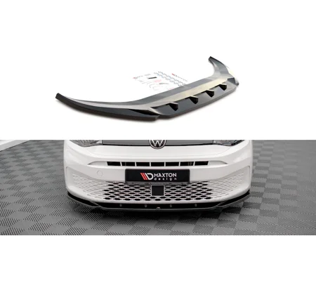 VW Caddy MK5 YRS 2020 Onwards Maxton Design Front Bumper Lip Splitter Gloss Black