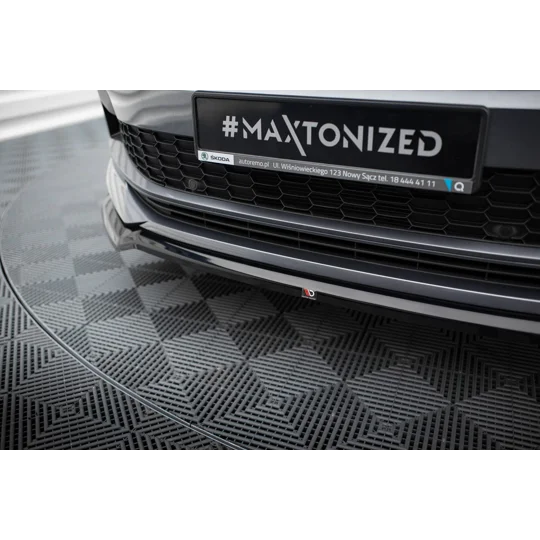 Skoda Kodiaq Sportline Mk1 Facelift MAXTON Front Bumper Lip Spoiler Splitter
