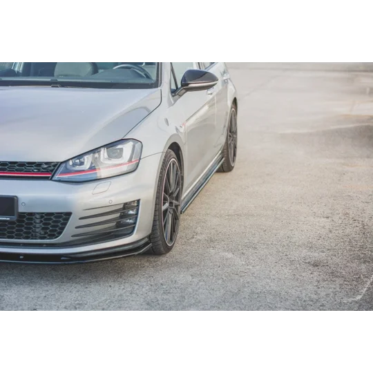 VW GOLF MK7 GTI GTD VII Gloss Black SIDE SKIRTS DIFFUSERS Maxton
