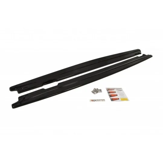 BMW E60 5 Series Yrs 03-09 Sideskirts Diffusers Maxton Design Gloss Black
