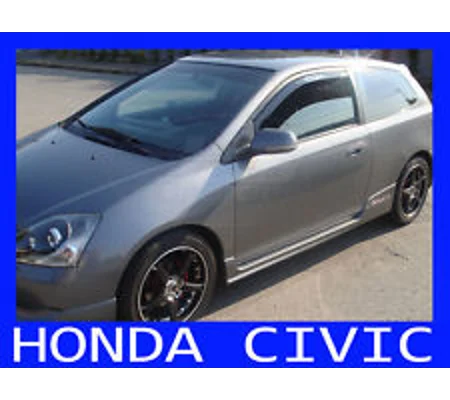 Honda Civic EP3 EP2 Yrs 01-05 3DR Brand New Heko 2 Piece Wind Deflectors 17115